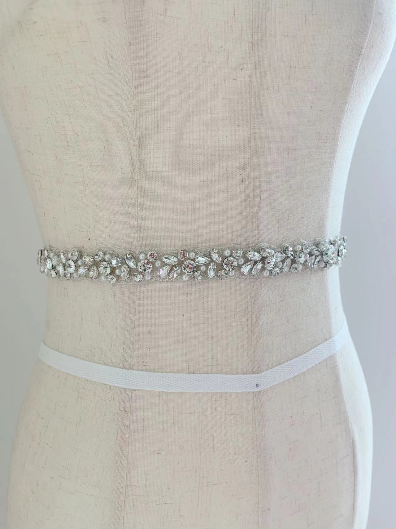 Bridal Sash Ribbon - 1 yarda/5 yardas de cinta de