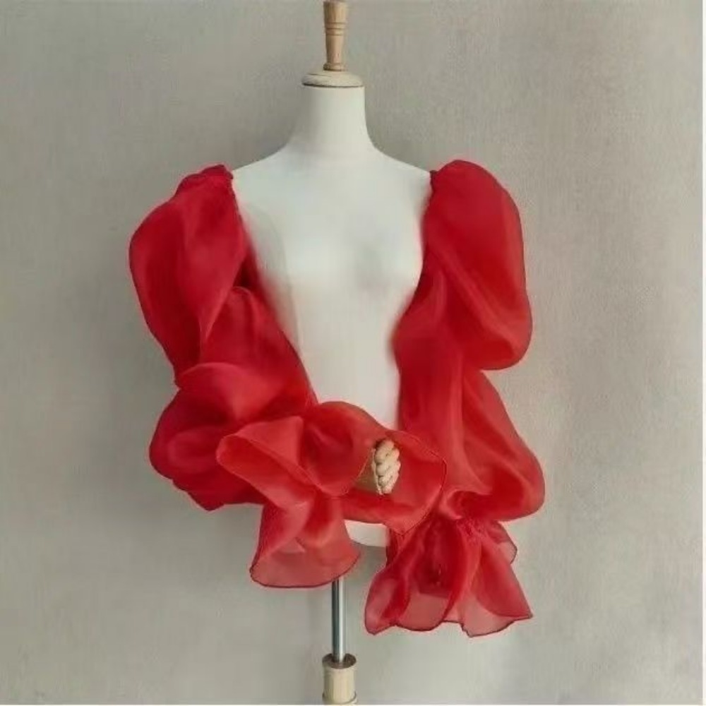 Wedding Dress Supply - Elegantes Mangas Abullonadas para Boda, Guantes