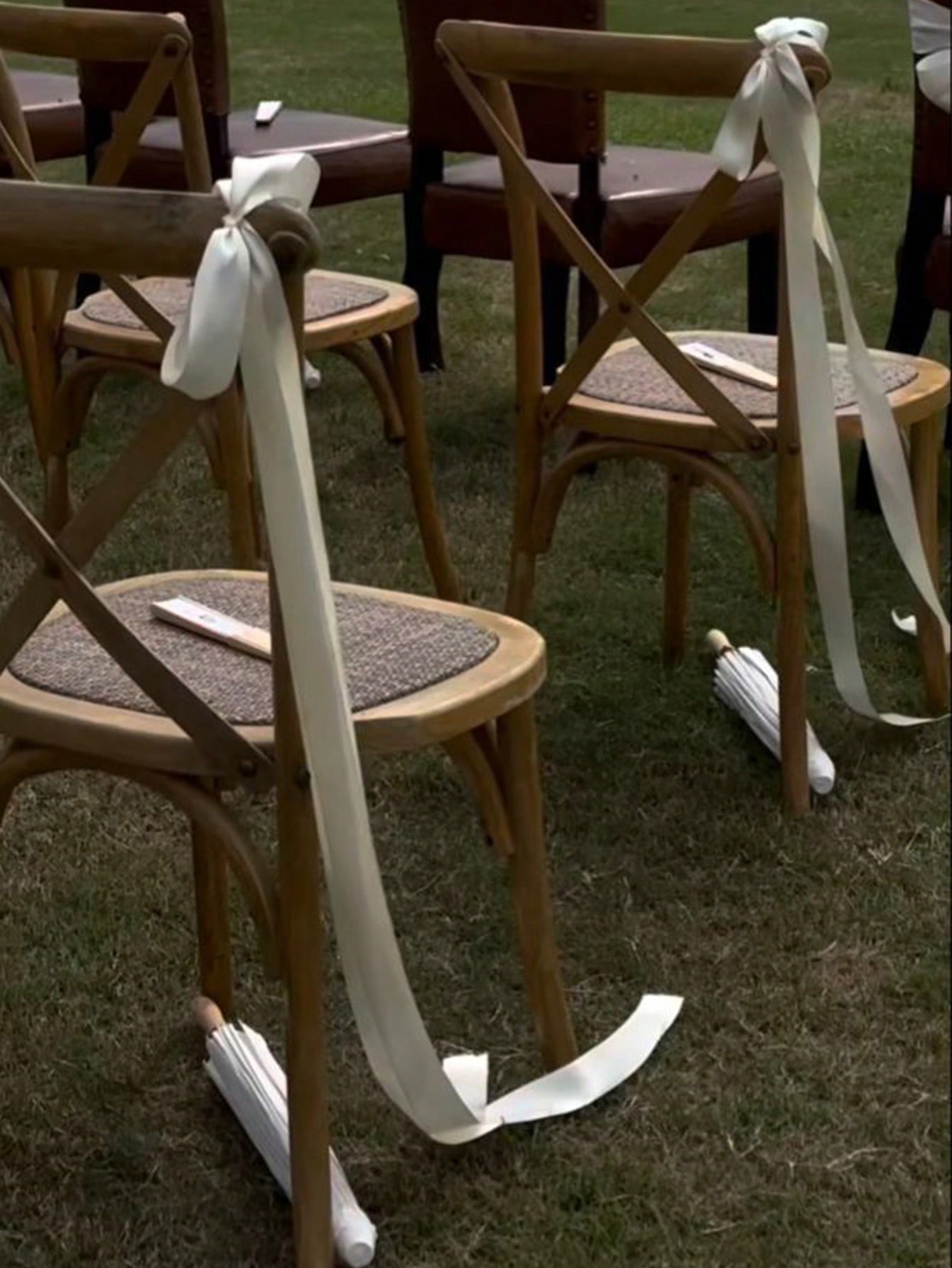 Bridal Sash Ribbon - Lazos para silla de boda de