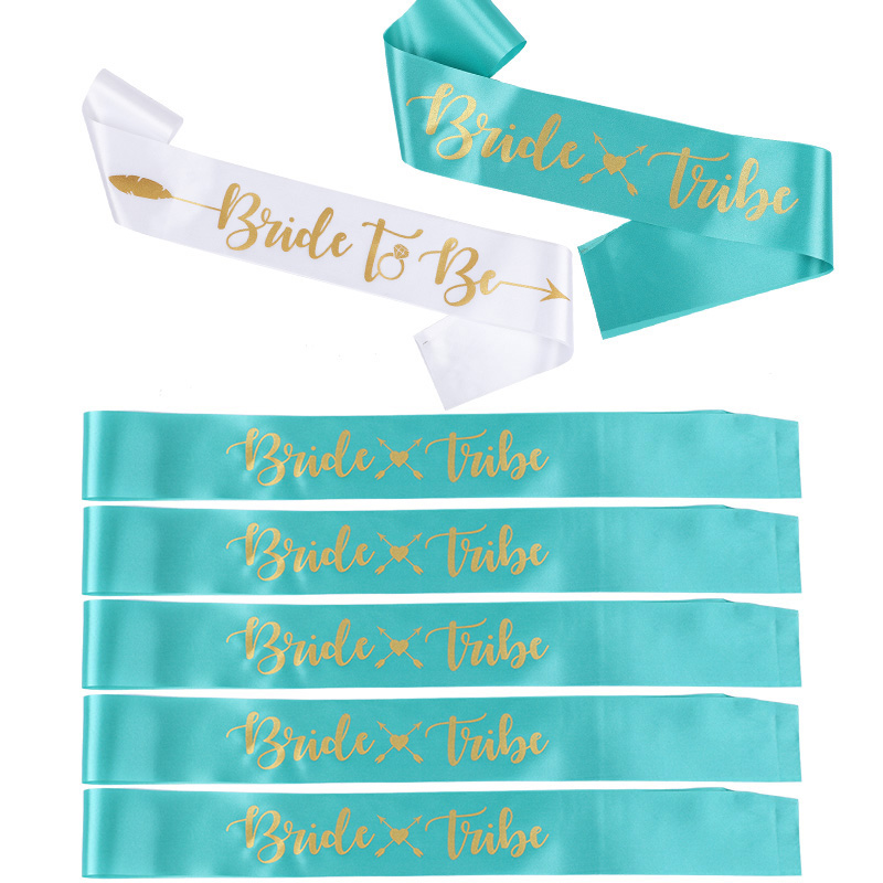 Bride Tribe Sash - 1 Juego de faja de la