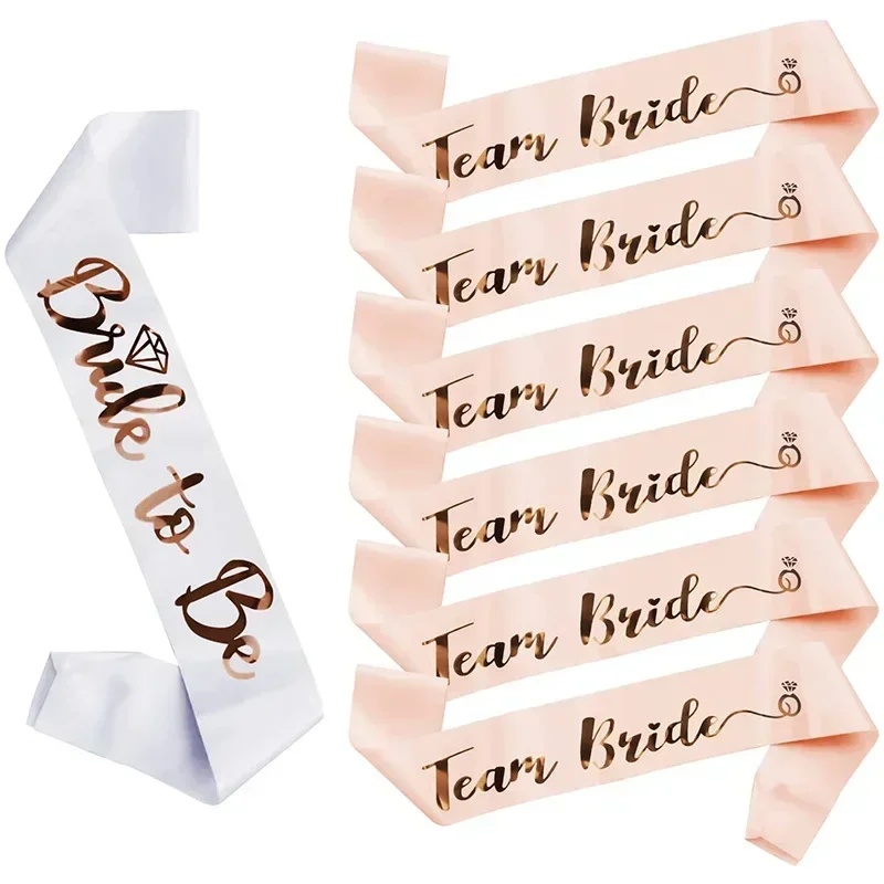 Bride Tribe Sash - 1 Juego de Banderas Nupciales de