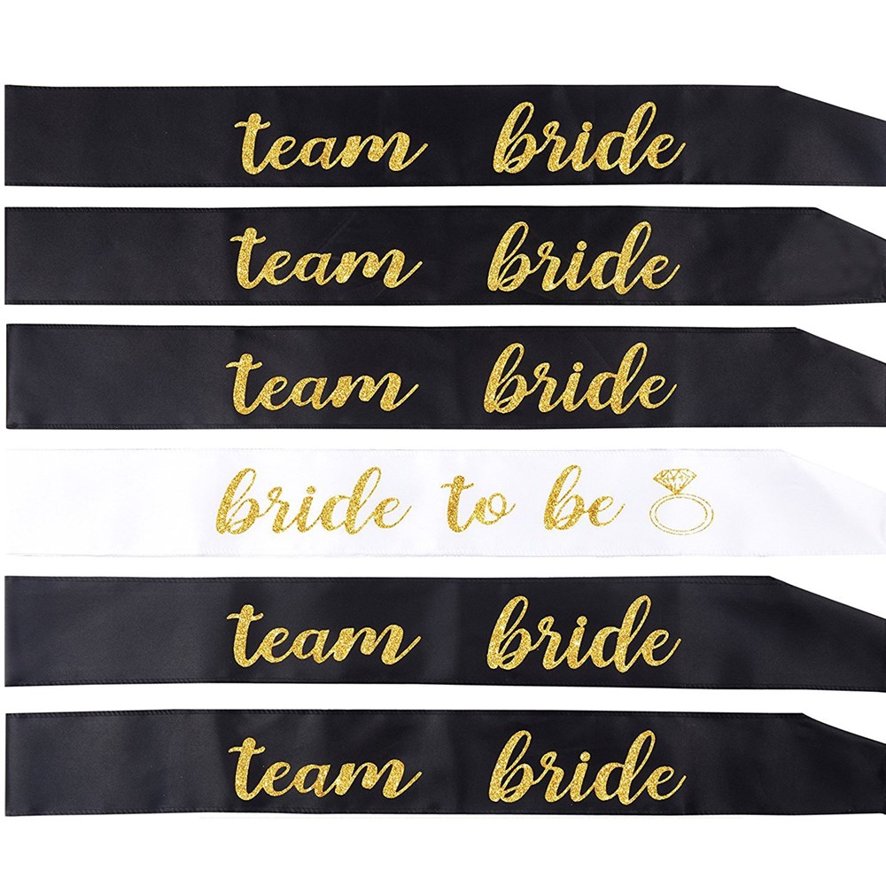 Bride Tribe Sash - Banda de satén para novia, suministros