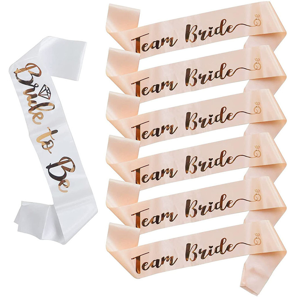 Bride Tribe Sash - 1 Juego de marco de satén