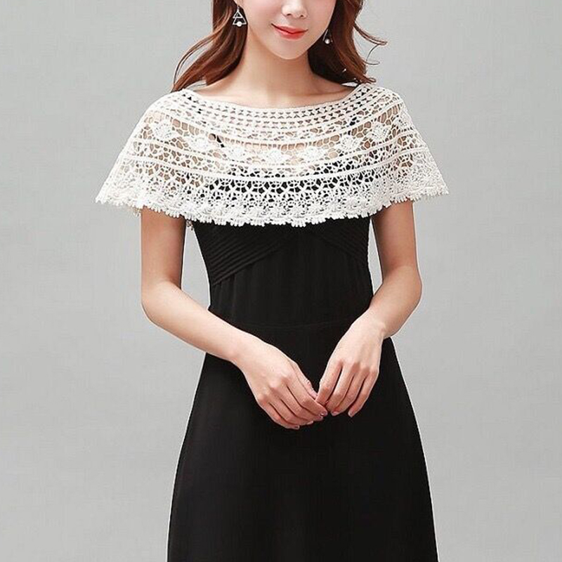 Wedding Dress Supply - Chal de punto calado para mujer,