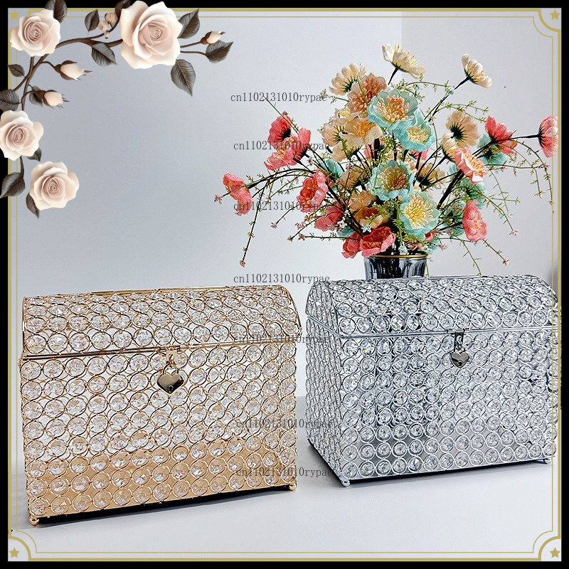 Wedding Supply.Box - Caja de joyería de cristal, hucha,