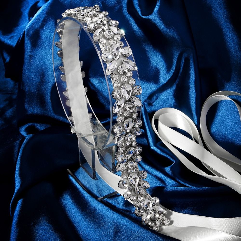 Bridal Sash Ribbon - Cinturón de Lujo con Perlas de
