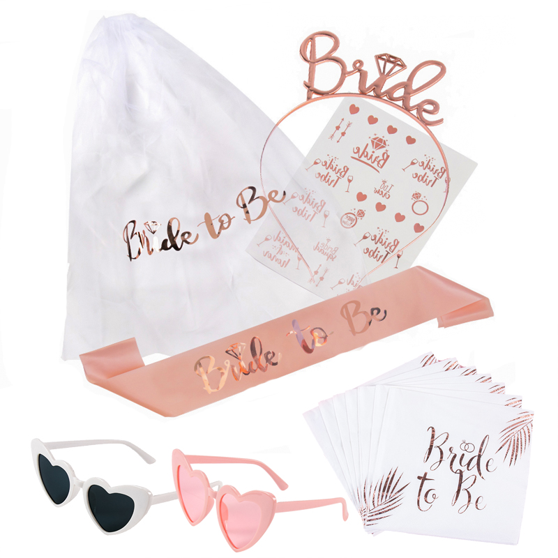 Bride Tribe Sash - Fiesta de despedida de soltera, velo