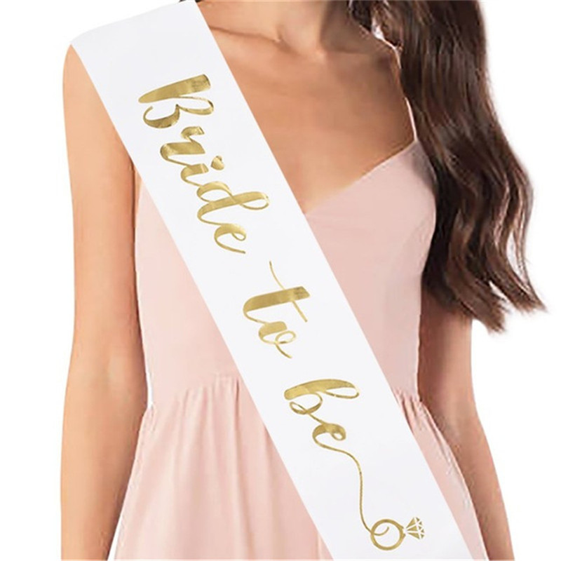 1 unidad de banda de satén par - Bride Tribe Sash reseña y precio