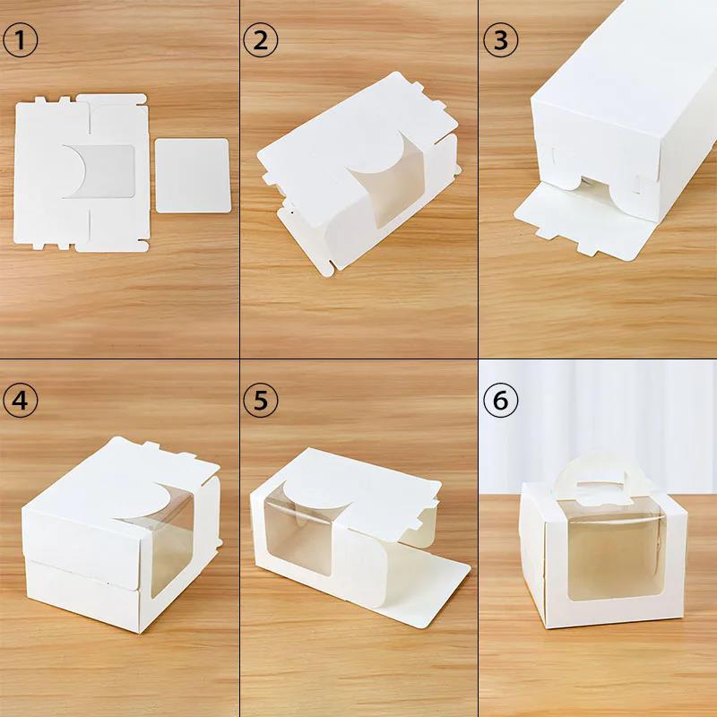 Caja de pastel con ventana tra - Wedding Supply.Box reseña y precio
