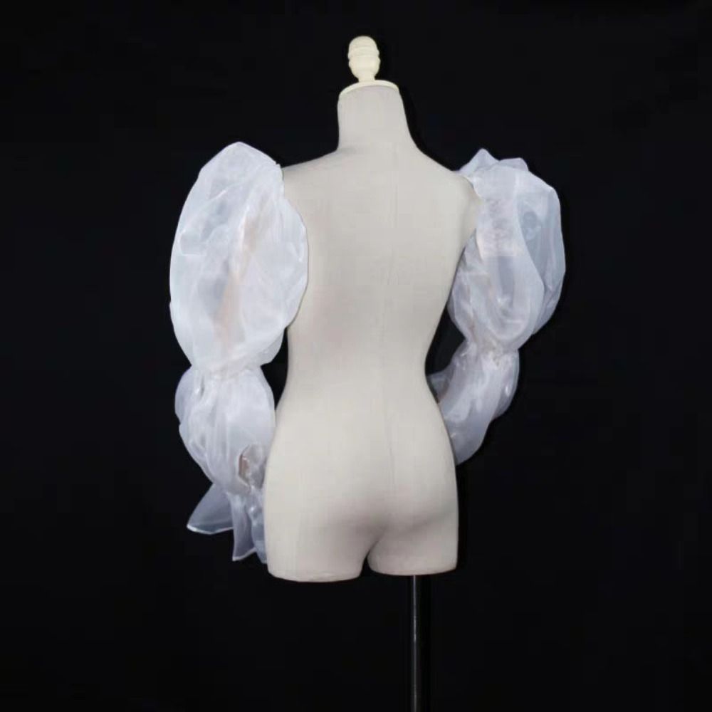 Elegante Puff mangas de brazo  - Wedding Dress Supply reseña y precio