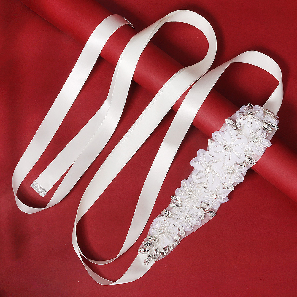 Cinturón nupcial floral 3D rom - Bridal Sash Ribbon reseña y precio