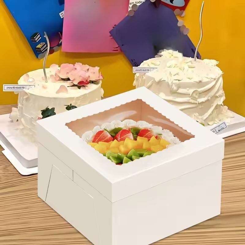 Cajas de Pastel Blancas Desech - Wedding Supply.Box reseña y precio