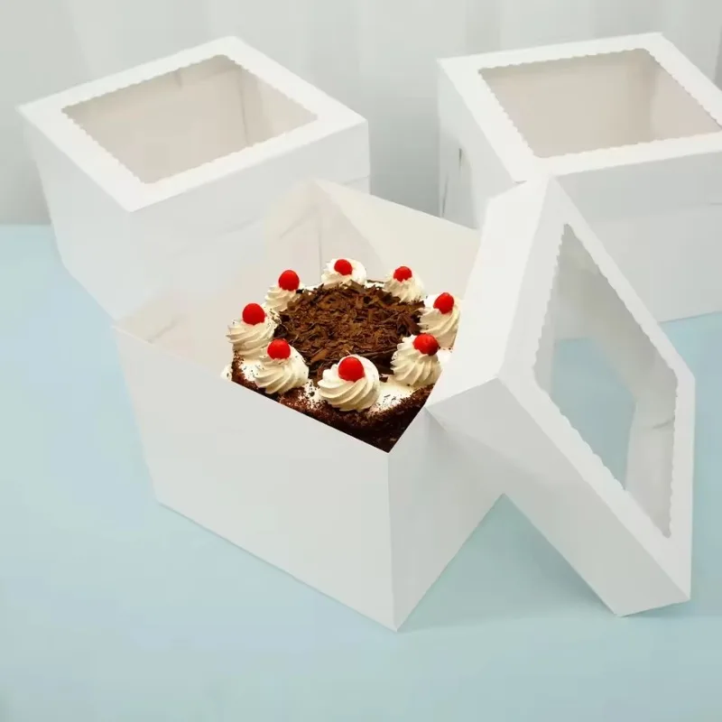 Cajas de Pastel Blancas Desech - Wedding Supply.Box reseña y precio