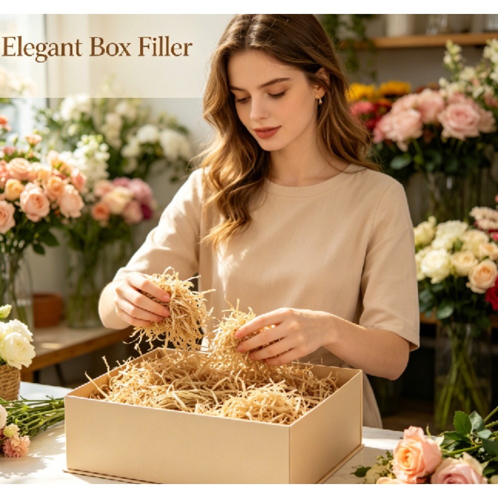 Relleno de Rafia Natural Vinta - Wedding Supply.Box reseña y precio