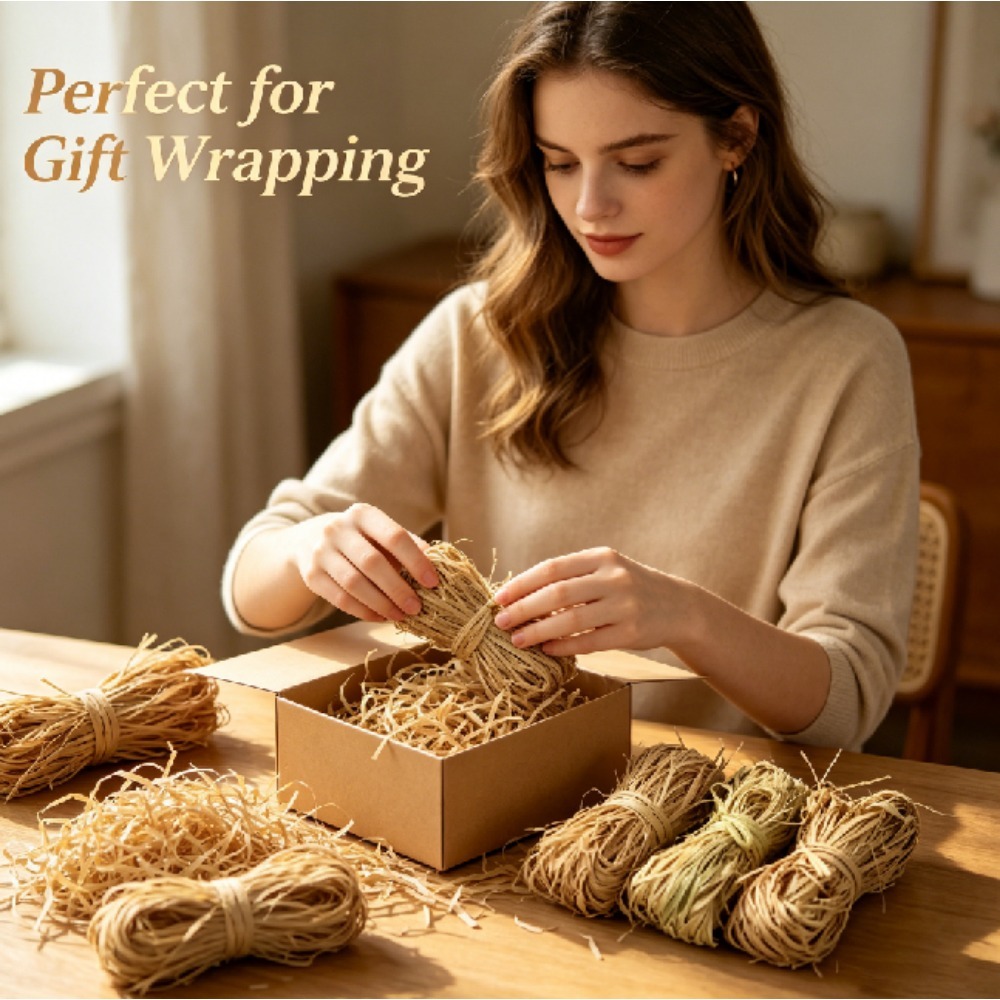 Relleno de Rafia Natural Vinta - Wedding Supply.Box reseña y precio