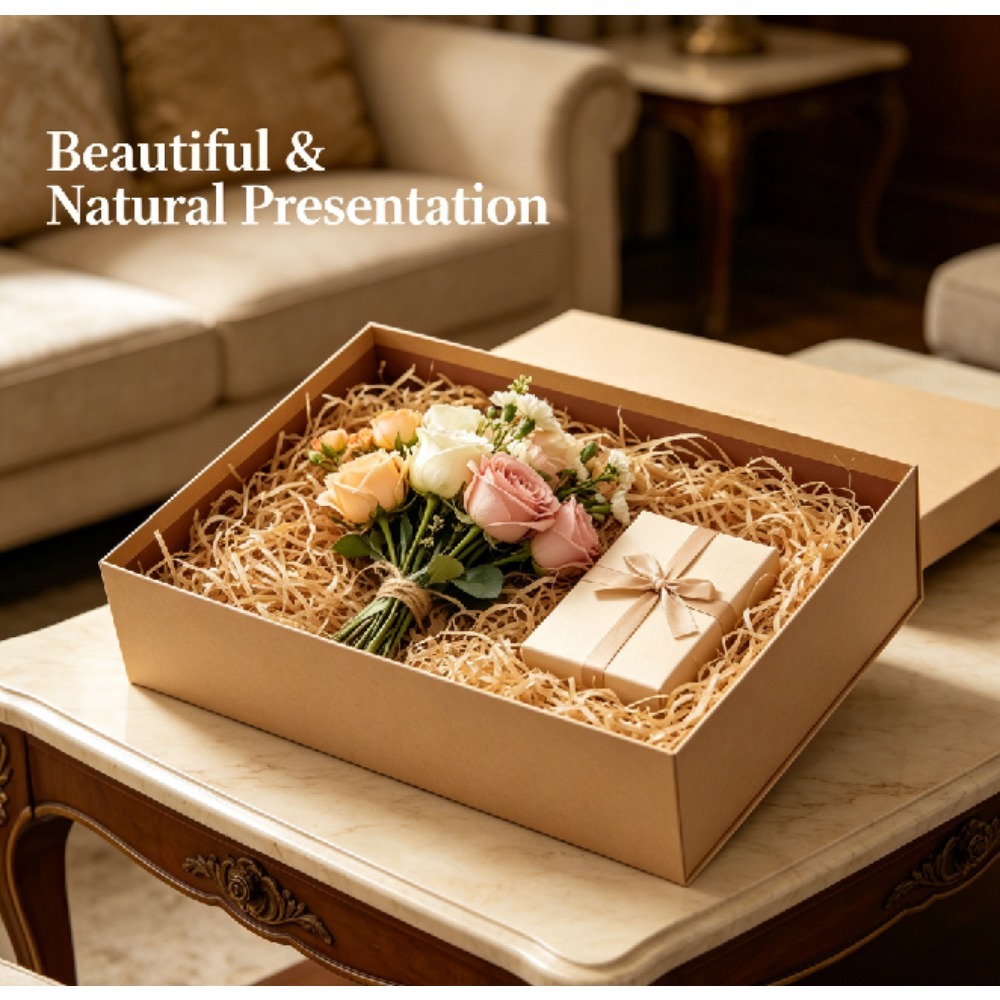 Relleno de Rafia Natural Vinta - Wedding Supply.Box reseña y precio