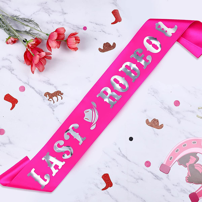 1 Uds. Faja de Last Rodeo para - Bride Tribe Sash reseña y precio