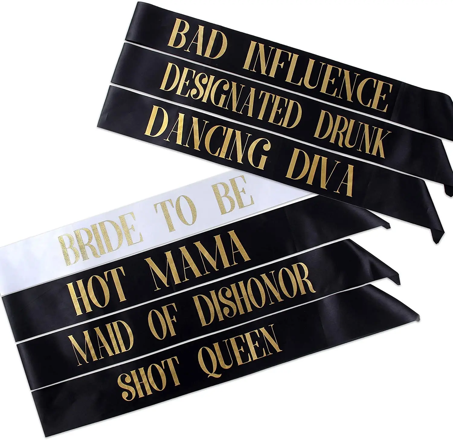 Set de 7/12/18 piezas de banda - Bride Tribe Sash reseña y precio