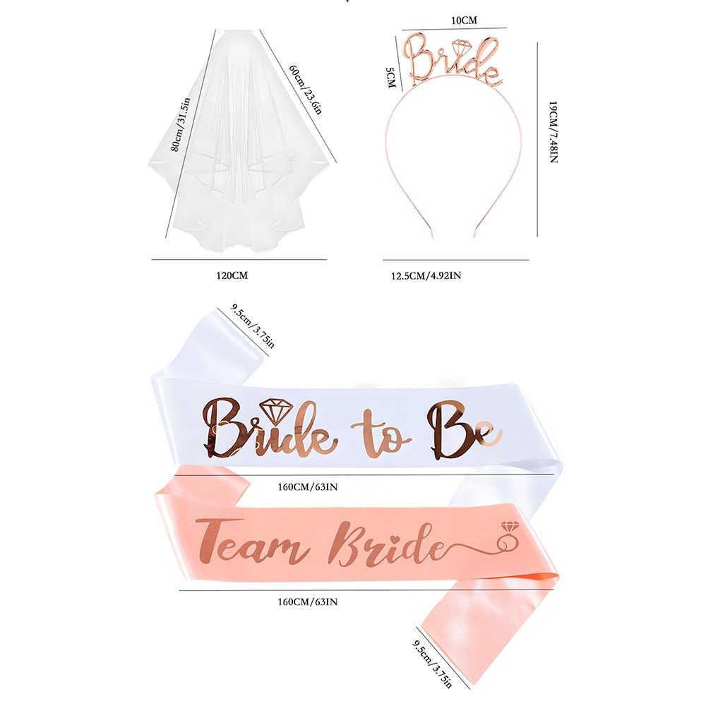 Set de 13 Piezas para Despedid - Bride Tribe Sash reseña y precio