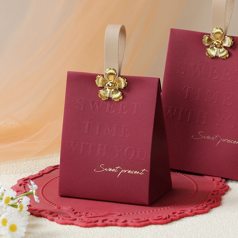 Caja de regalo roja de primera - Wedding Supply Wholesale reseña y precio