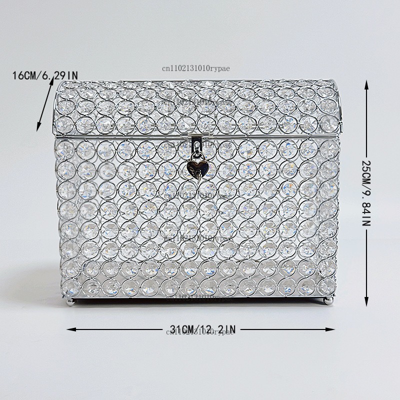 Caja de joyería de cristal, hu - Wedding Supply.Box reseña y precio