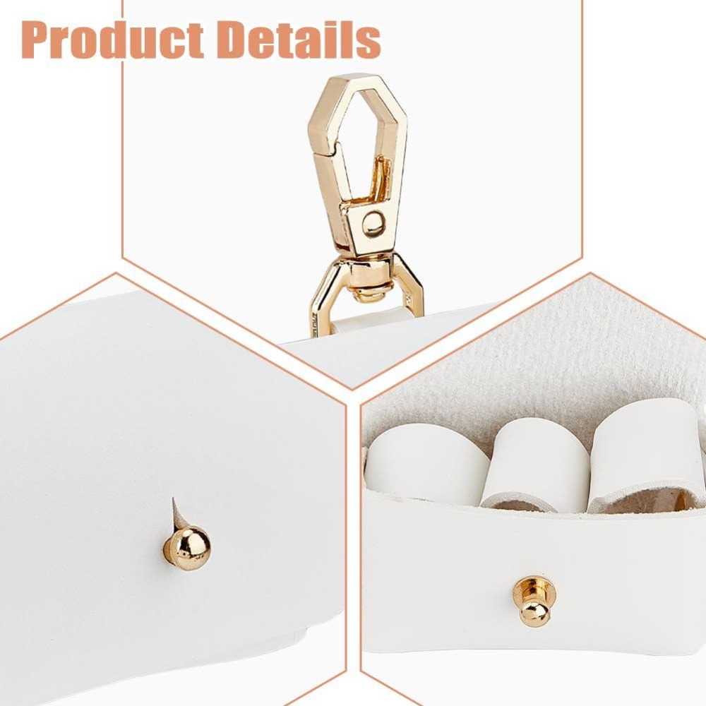 Caja de Almohada de Cuero Blan - Wedding Supply.Box reseña y precio