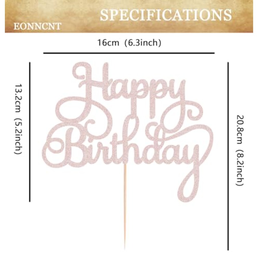 Adorno para Pastel de Cumpleañ - Photo Booth Prop reseña y precio