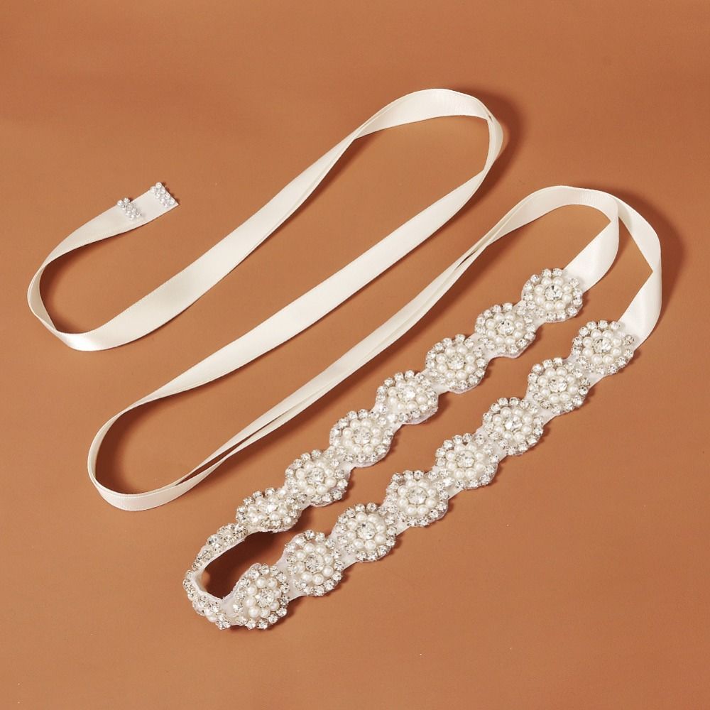 Cinturón de Lujo con Perlas de - Bridal Sash Ribbon reseña y precio