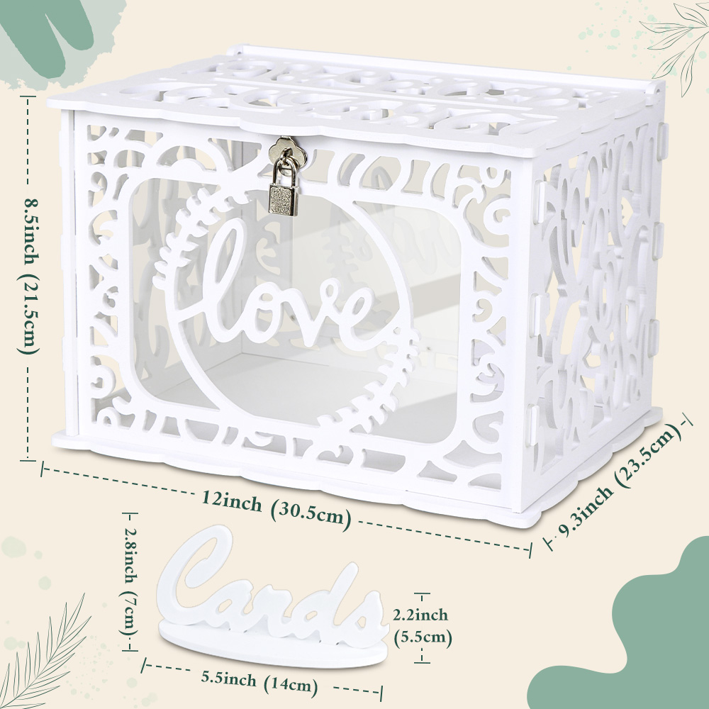 Caja para tarjetas de boda, so - Wedding Supply.Box reseña y precio